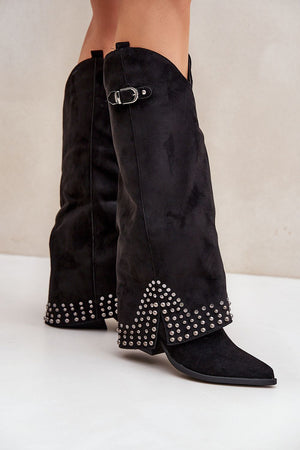 Kozačky na podpatku  model 204658 Step in style 