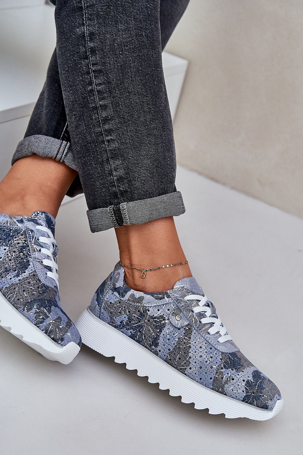  Sportovní boty na platformě model 209066 Step in style 