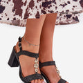  Sandály na podpatku  model 209920 Step in style 