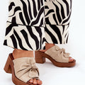  Klapky na podpatku model 209935 Step in style 