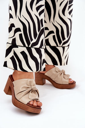  Klapky na podpatku model 209935 Step in style 