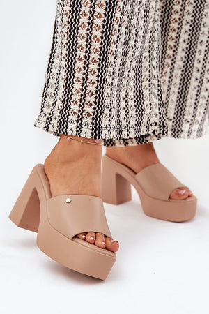  Klapky na podpatku model 209944 Step in style 