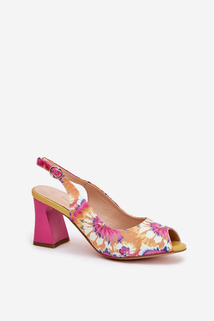  Sandály na podpatku  model 210178 Step in style 