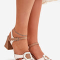  Sandály na podpatku  model 210692 Step in style 
