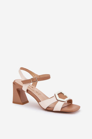  Sandály na podpatku  model 210692 Step in style 