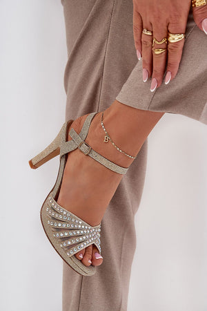  Sandály na podpatku  model 210697 Step in style 