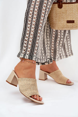  Klapky na podpatku model 210782 Step in style 