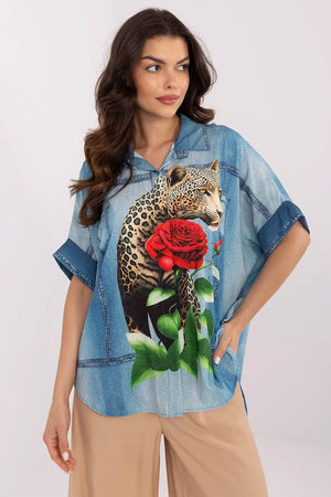  Košile s dlouhým rukávem  model 210971 Italy Moda 