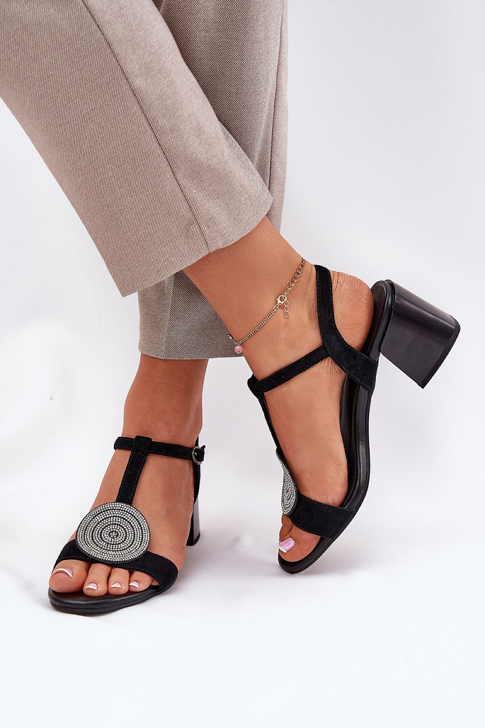  Sandály na podpatku  model 211368 Step in style 