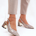  Sandály na podpatku  model 211372 Step in style 
