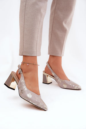  Sandály na podpatku  model 211372 Step in style 