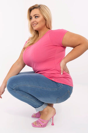  T-shirt plus size model 211768 Relevance 