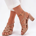  Sandály na podpatku  model 212835 Step in style 