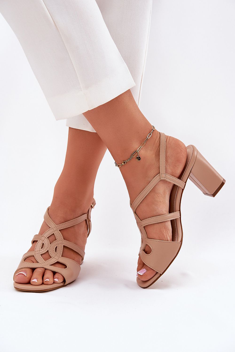  Sandály na podpatku  model 212835 Step in style 