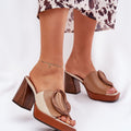  Klapky na podpatku model 212885 Step in style 