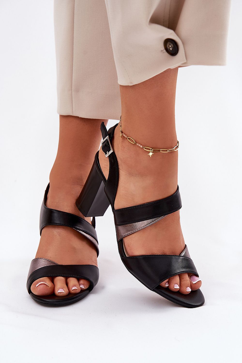  Sandály na podpatku  model 212908 Step in style 
