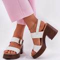  Sandály na podpatku  model 213008 Step in style 