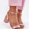  Sandály na podpatku  model 213010 Step in style 