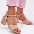  Sandály na podpatku  model 213011 Step in style 