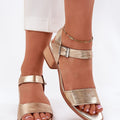  Sandály na podpatku  model 213021 Step in style 