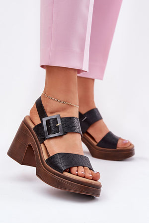  Sandály na podpatku  model 213164 Step in style 