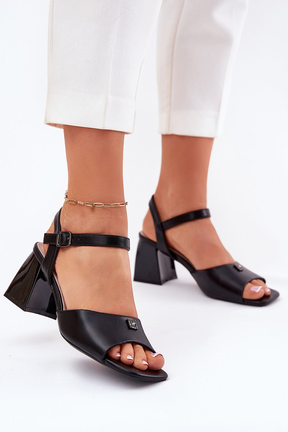  Sandály na podpatku  model 213186 Step in style 