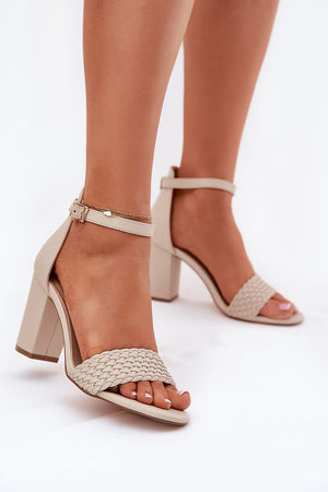  Sandály na podpatku  model 213925 Step in style 
