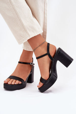  Sandály na podpatku  model 214093 Step in style 