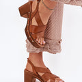  Sandály na podpatku  model 214390 Step in style 