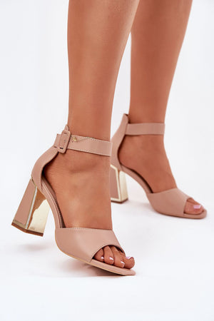  Sandály na podpatku  model 214392 Step in style 