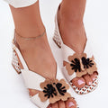  Sandály na podpatku  model 214983 Step in style 