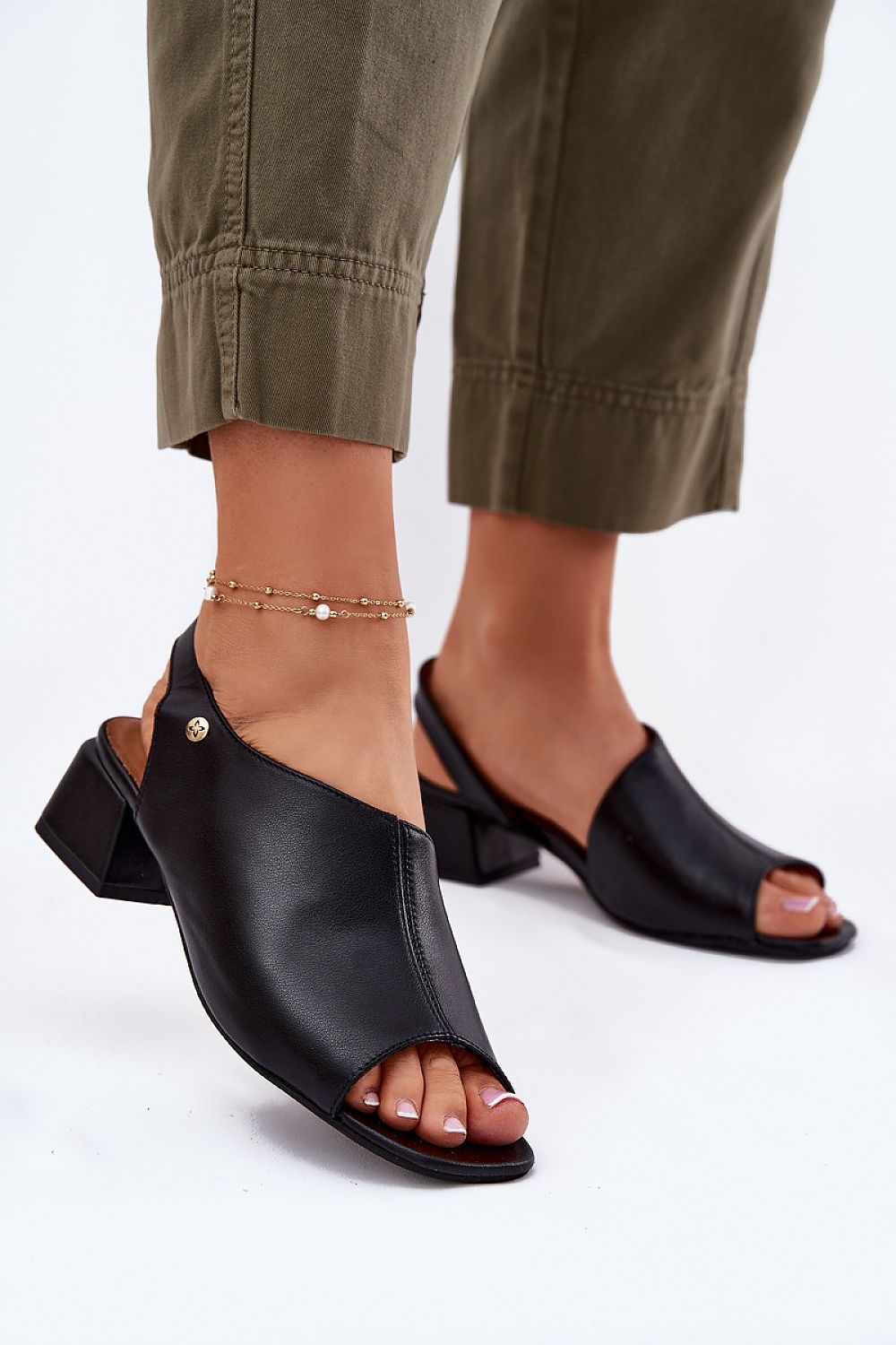  Sandály na podpatku  model 215343 Step in style 