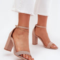  Sandály na podpatku  model 215640 Step in style 