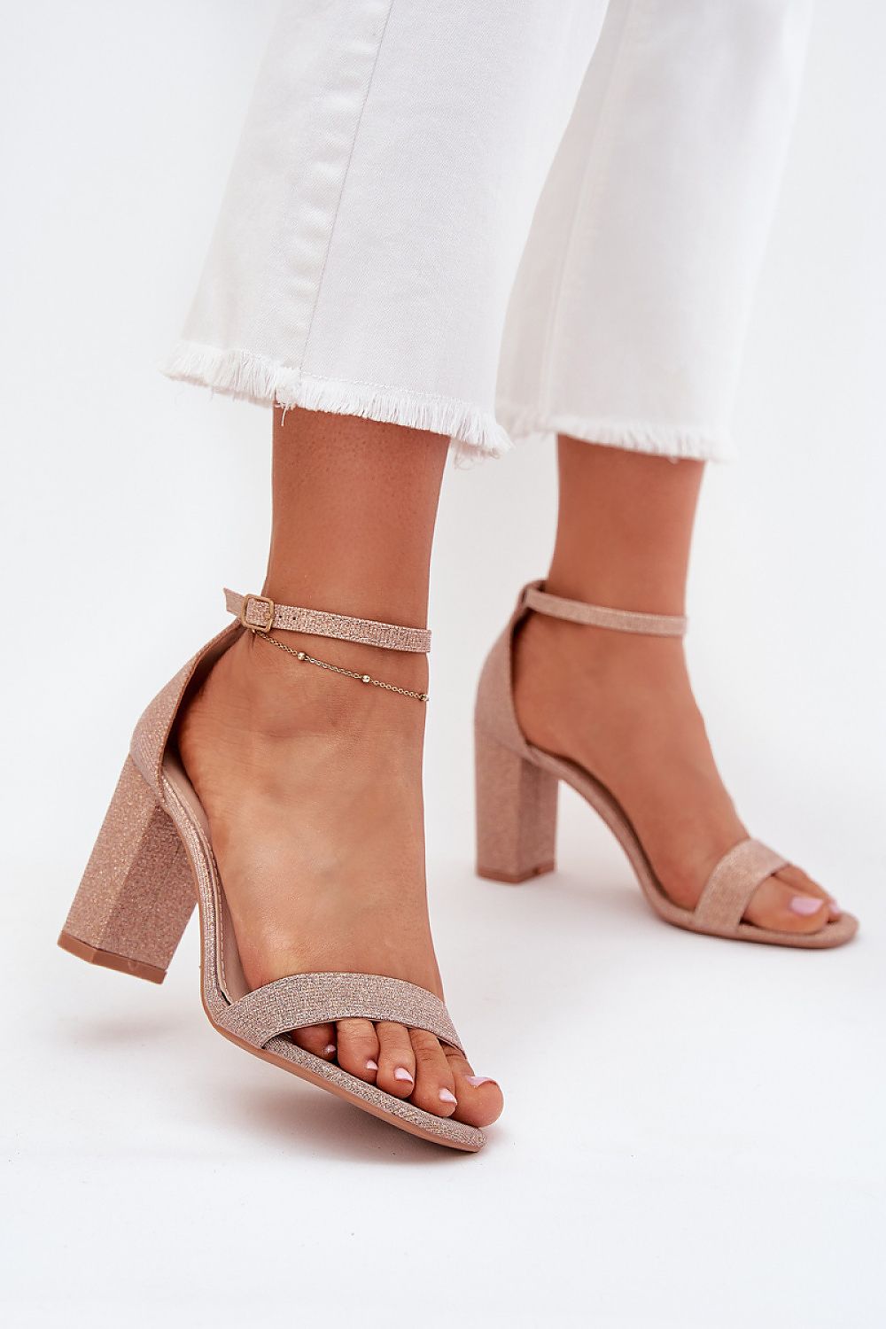 Sandály na podpatku  model 215640 Step in style 