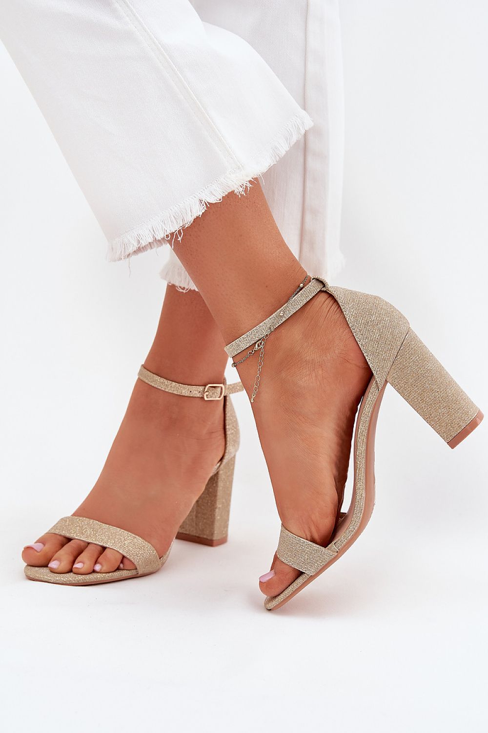  Sandály na podpatku  model 215643 Step in style 