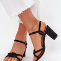  Sandály na podpatku  model 215644 Step in style 