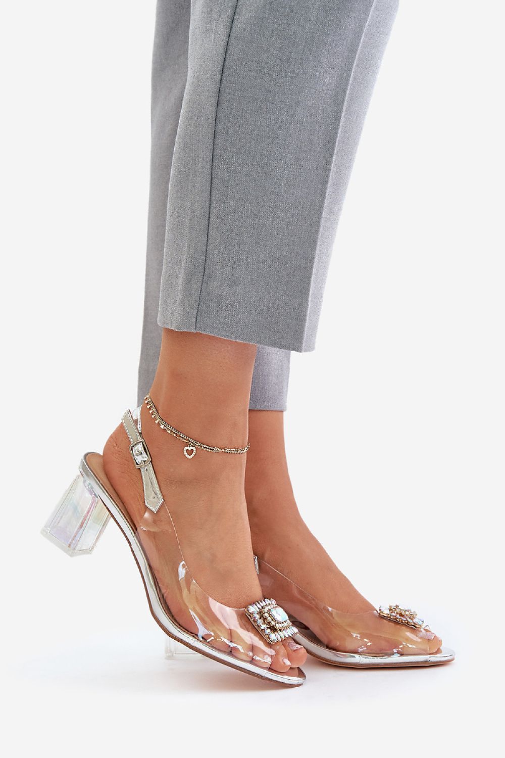  Sandály na podpatku  model 215722 Step in style 