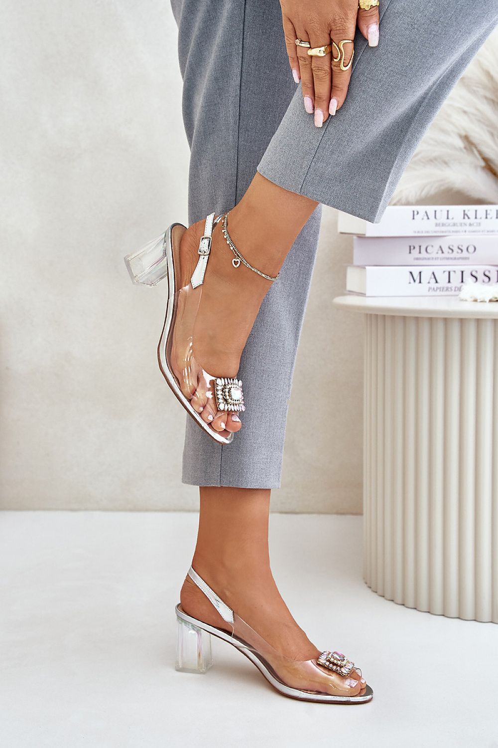  Sandály na podpatku  model 215722 Step in style 