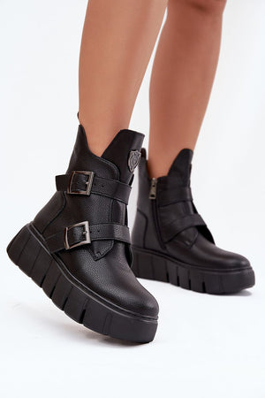  Boty na široké podrážce  model 216832 Step in style 