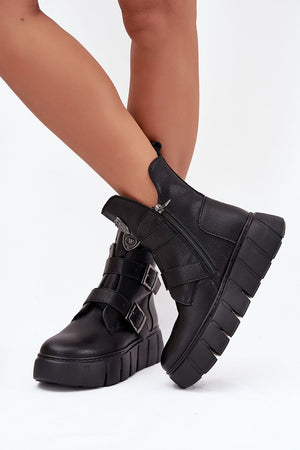  Boty na široké podrážce  model 216832 Step in style 