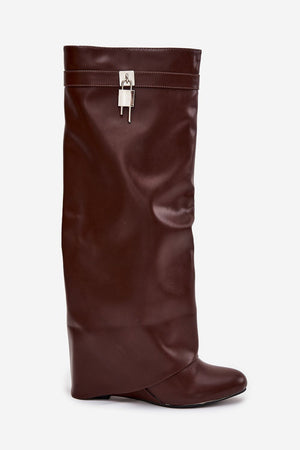  Kozačky na klínech  model 217756 Step in style 