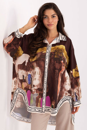  Košile s dlouhým rukávem  model 218396 Rue Paris 