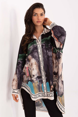  Košile s dlouhým rukávem  model 218397 Rue Paris 