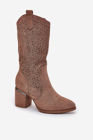  Ažurové kozačky  model 218495 Step in style 