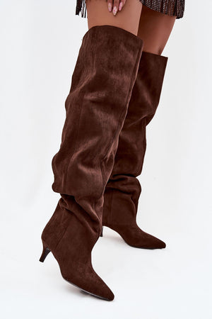  Kozačky na podpatku  model 219135 Step in style 