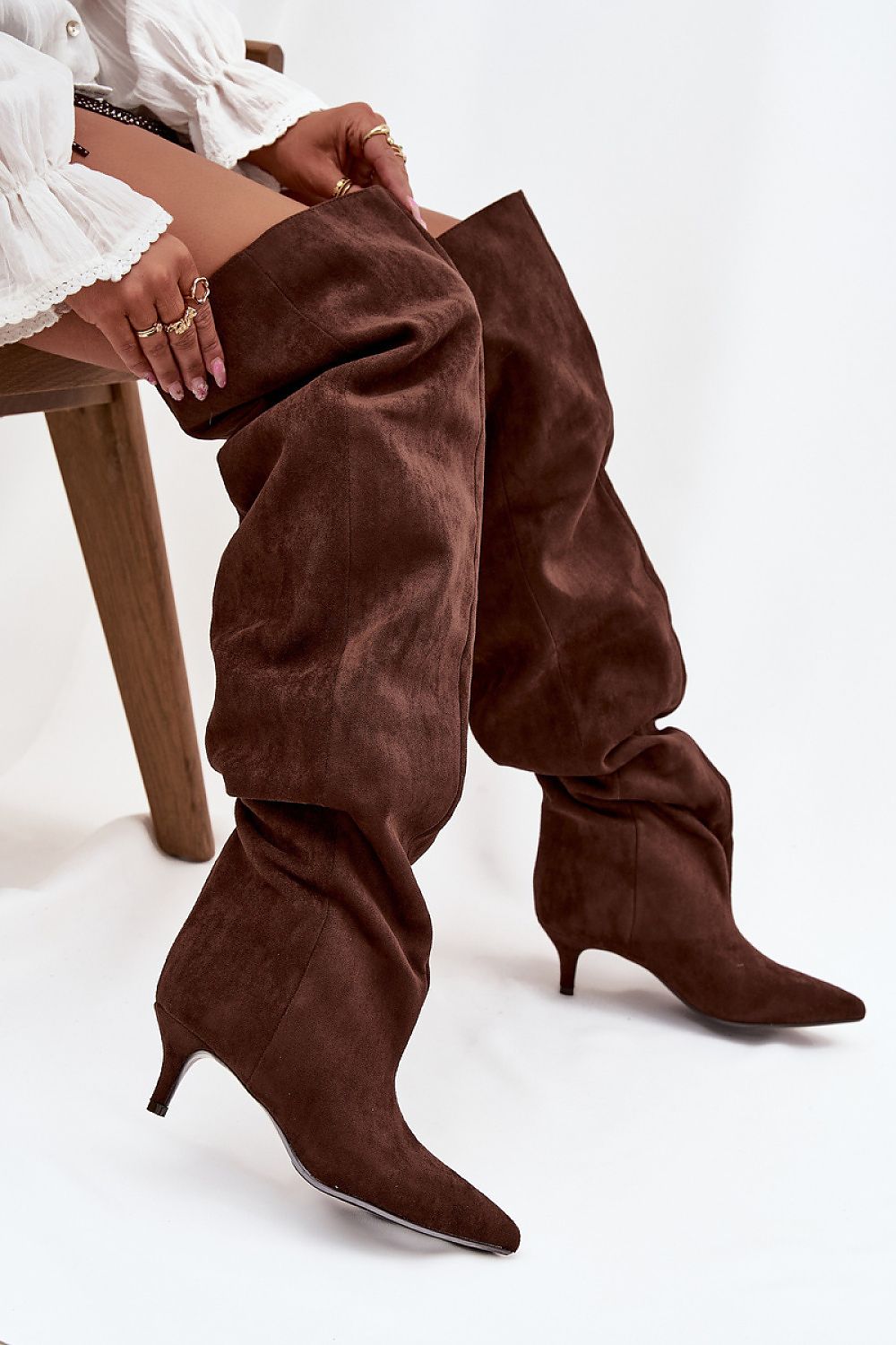  Kozačky na podpatku  model 219135 Step in style 
