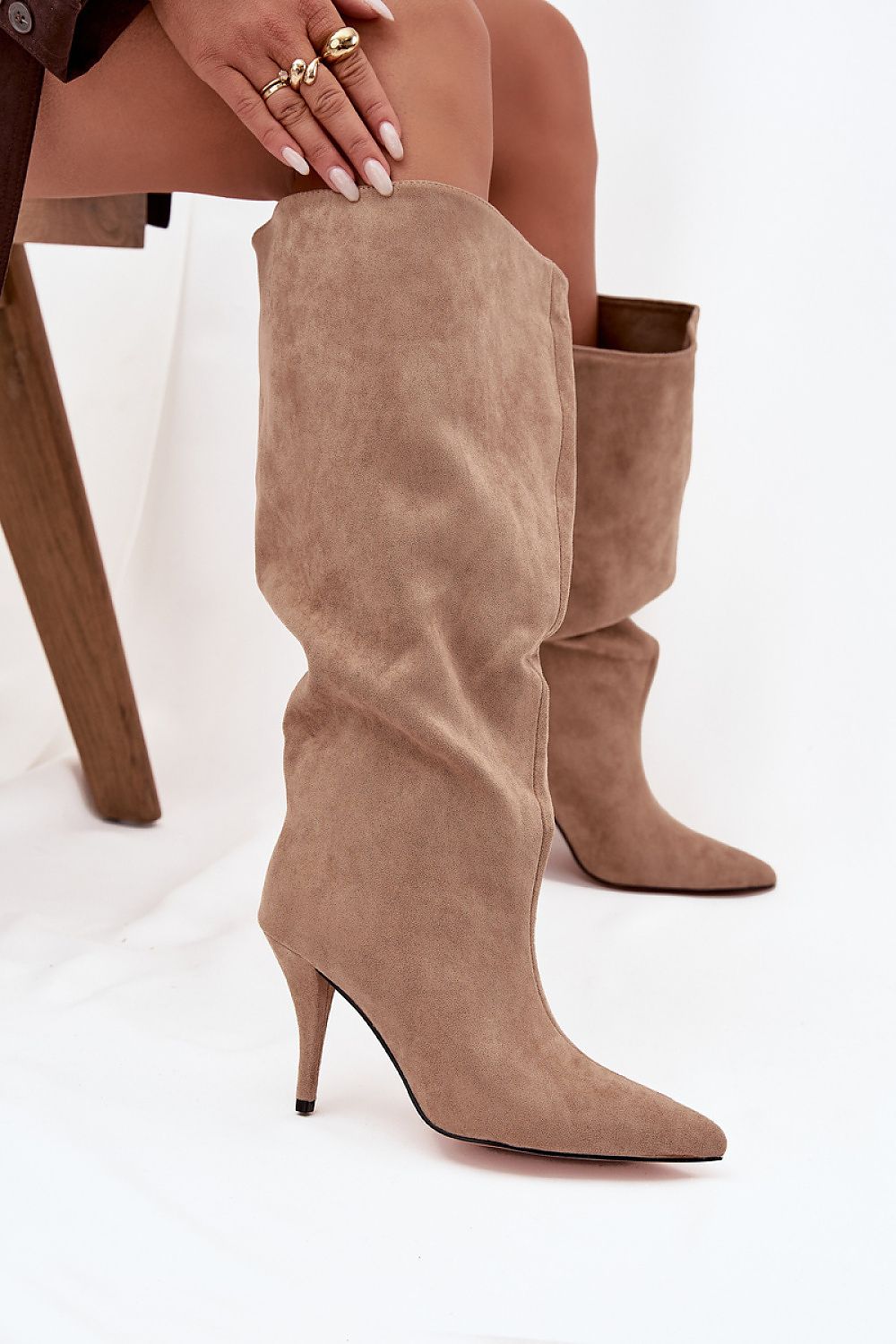  Kozačky na podpatku  model 219854 Step in style 