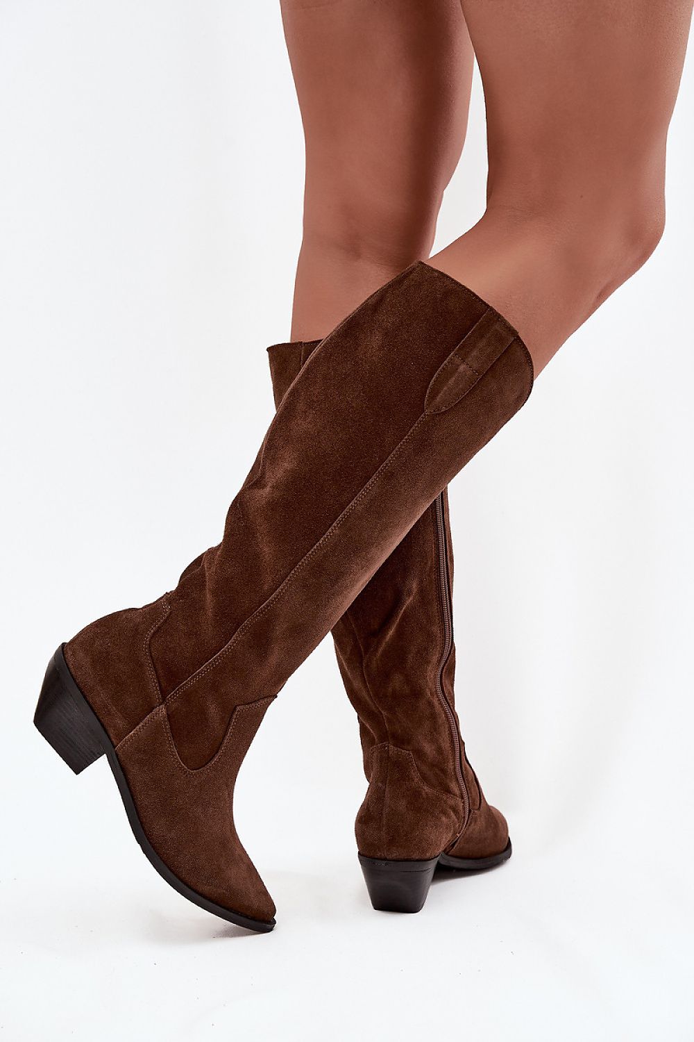  Kozačky na podpatku  model 220211 Step in style 