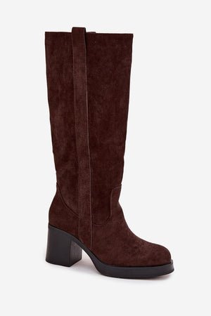  Kozačky na podpatku  model 220223 Step in style 