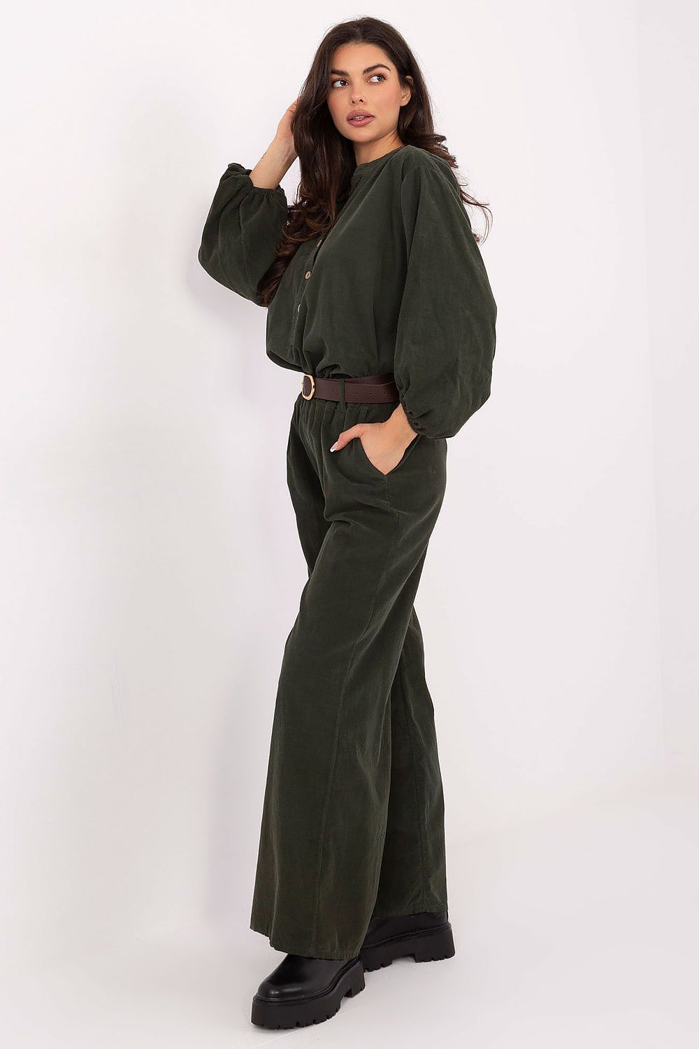  Kordové kalhoty model 220283 Italy Moda 
